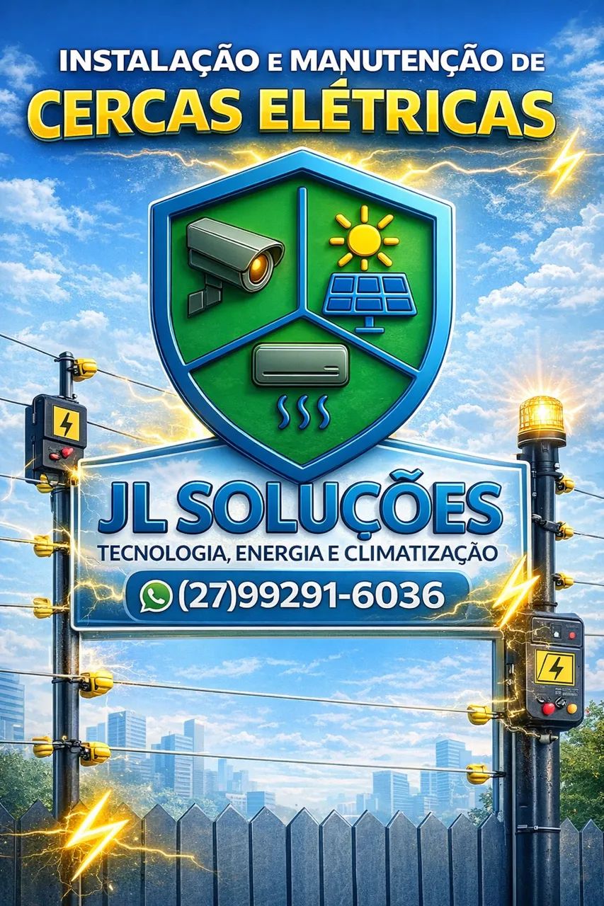 Cerca elétrica a partir de R$65 o metro linear instalado, venda instalação e manutenção 