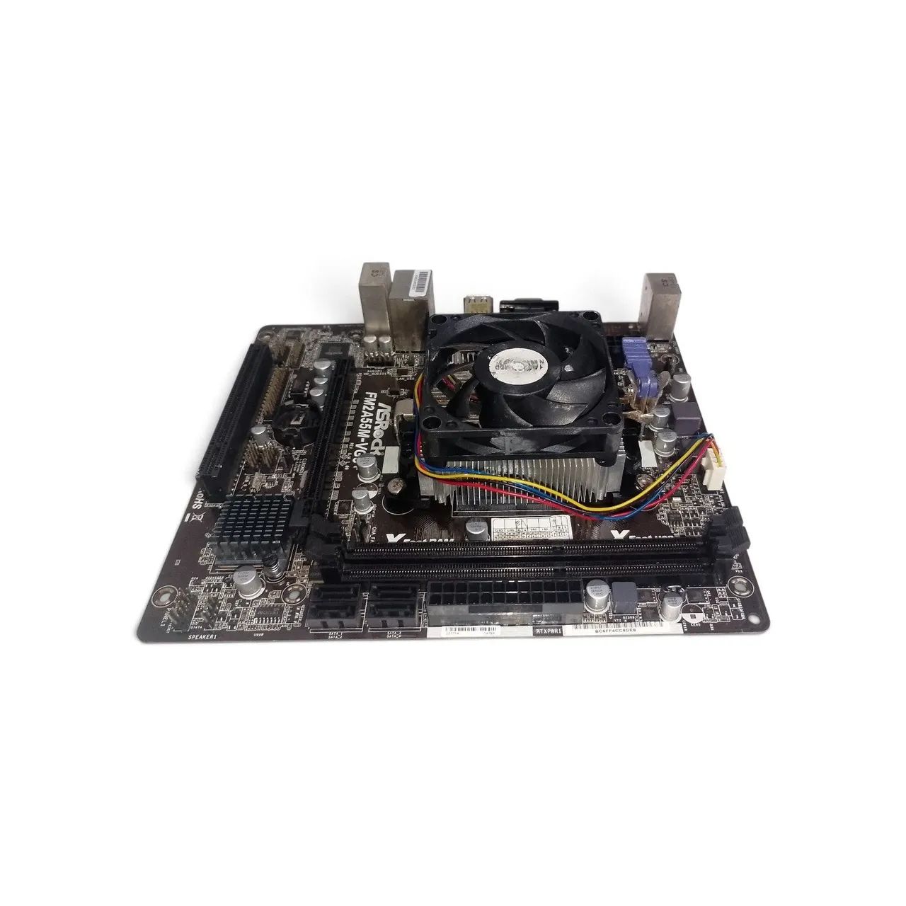 Kit placa mãe asrock fm2a55m-vg3+ AMD a4-4000 , cooler 