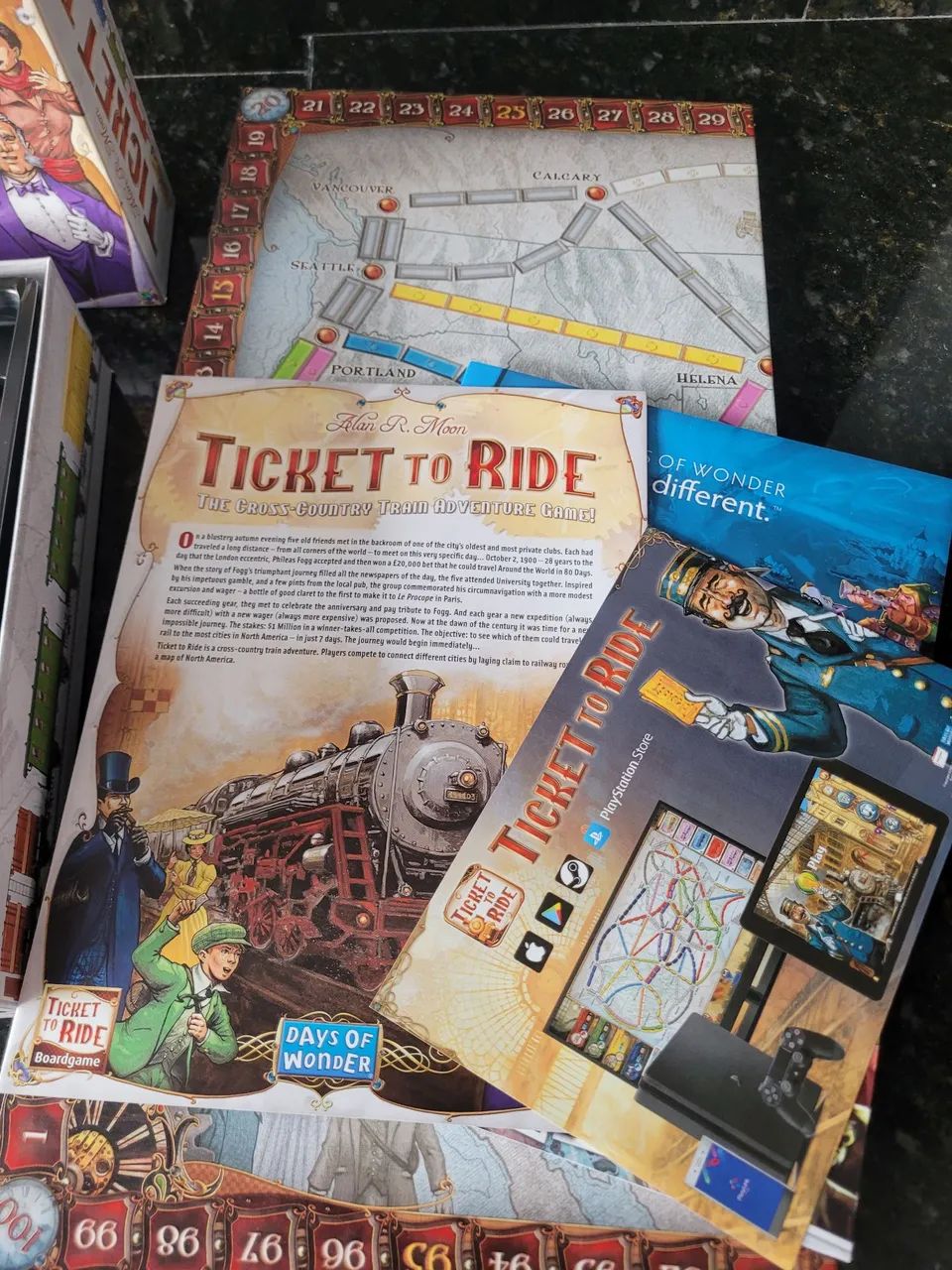 Jogo de Tabuleiro Ticket to Ride - Em Inglês - Excelente estado - Foto 6