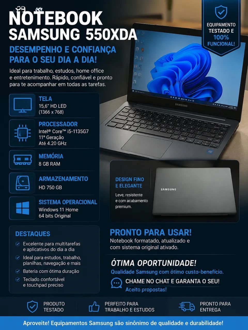 Notebook Samsung CoreI5