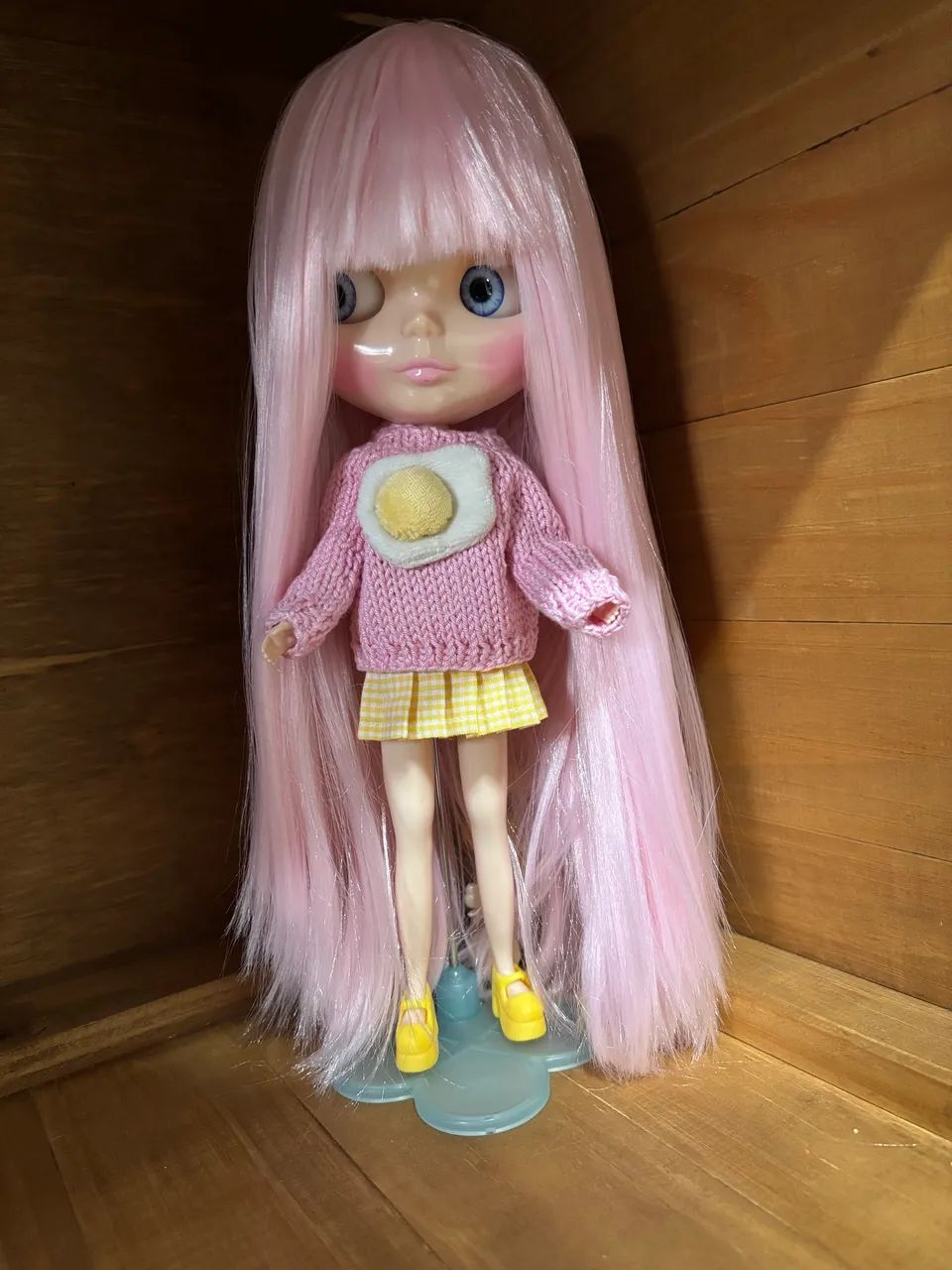 Blythe Ice Rune com scalp rosa - Foto 5