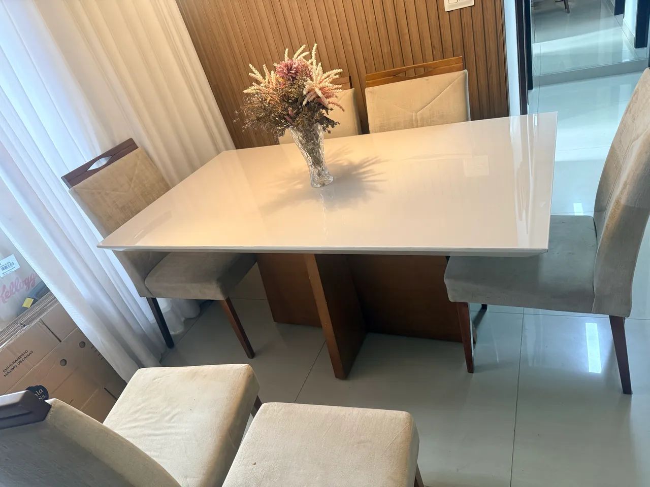 Mesa de jantar 6 lugares laqueada  - Foto 5