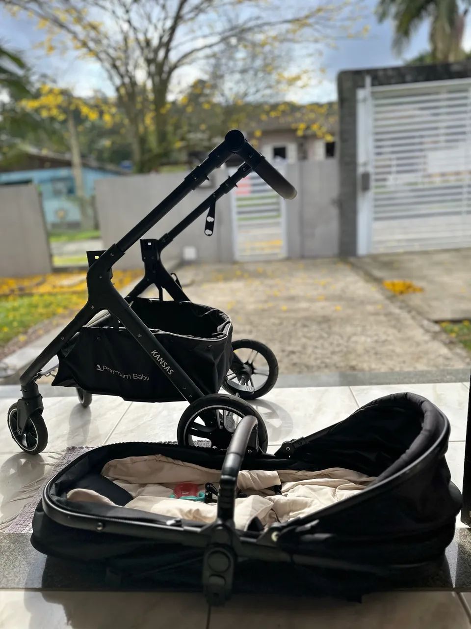 Carrinho de bebê Premium Baby Kansas 3 em 1 - Foto 4
