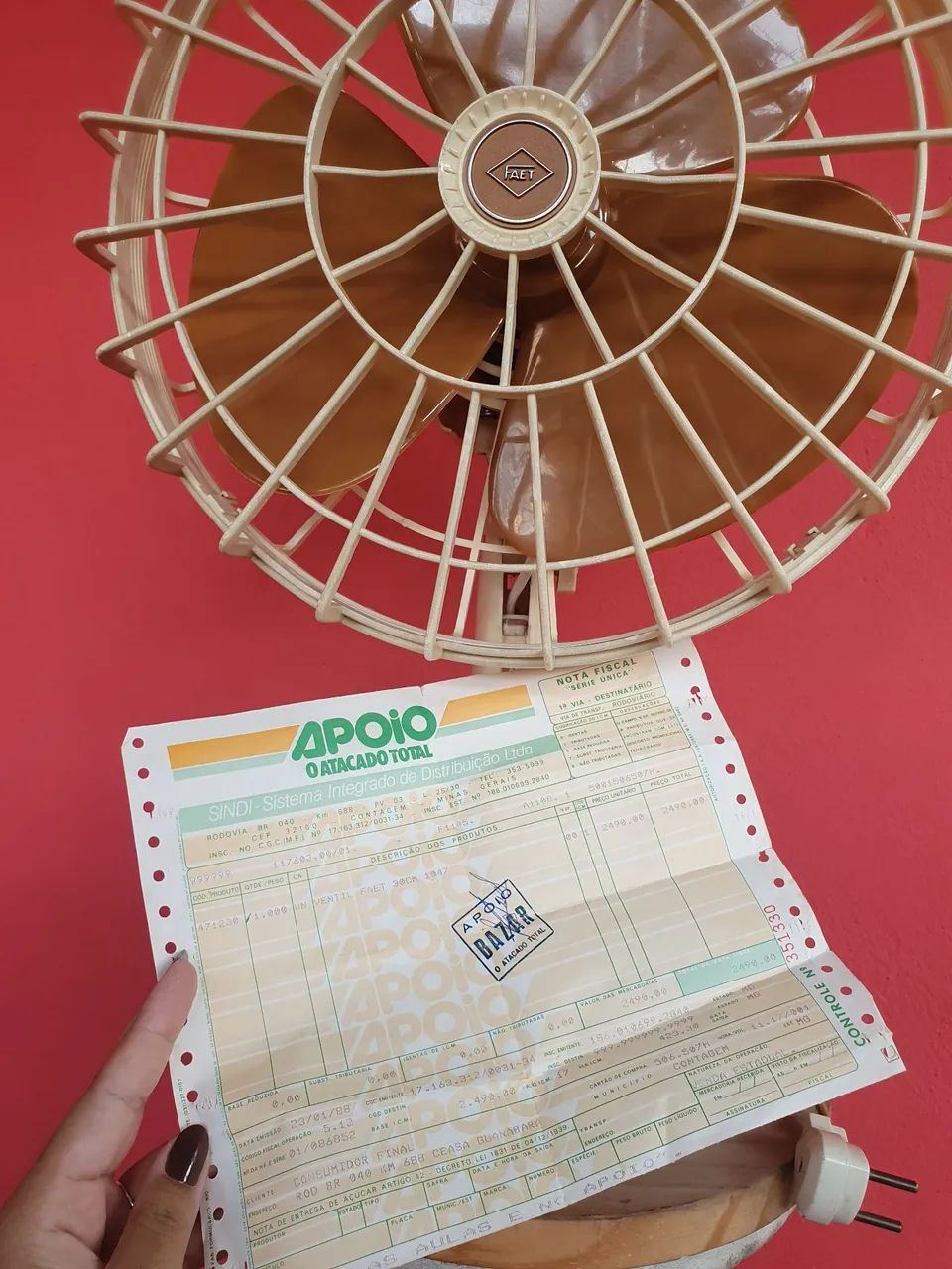 Ventilador Faet luxo relíquia/antigo  - Foto 5