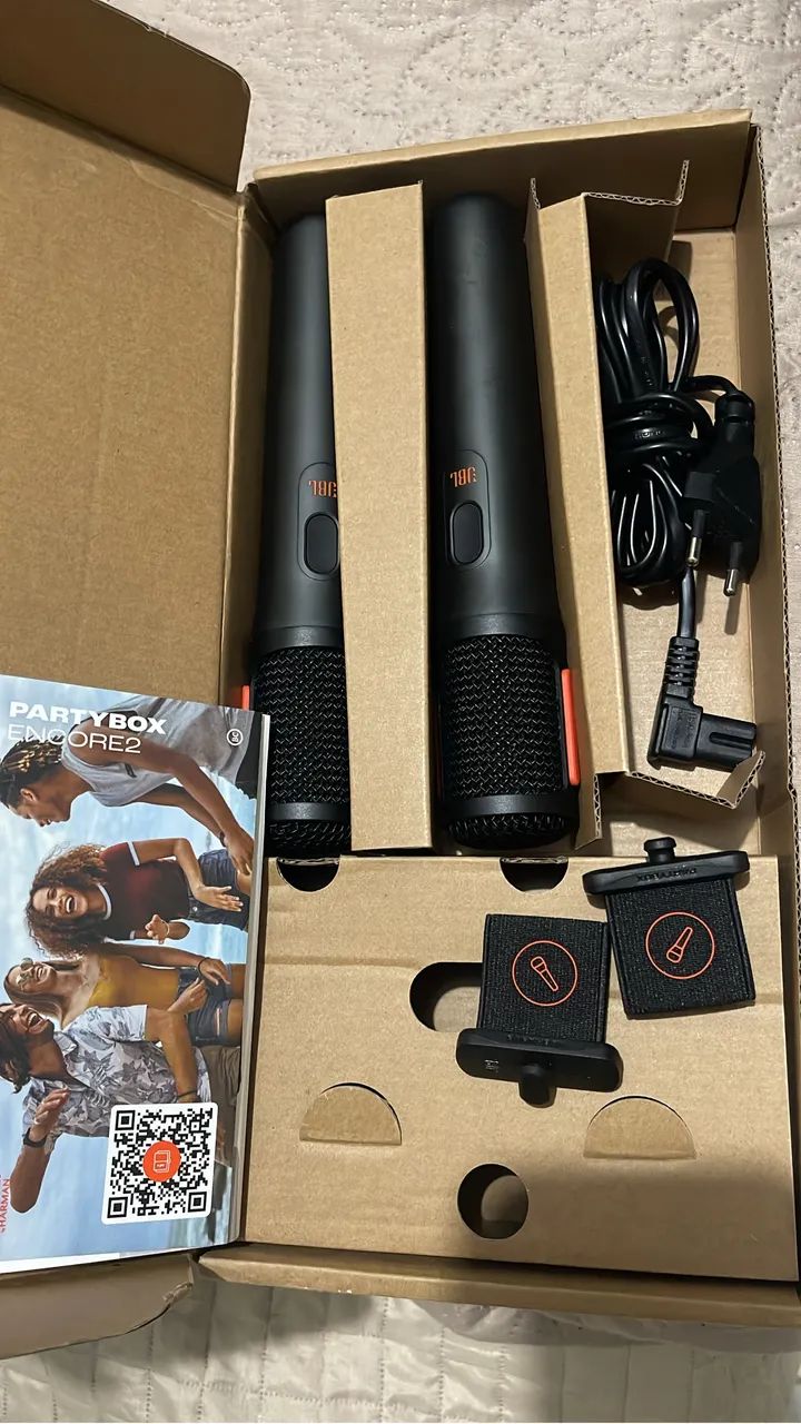 JBL PARTYBOX ENCORE 2  Com 2 microfones