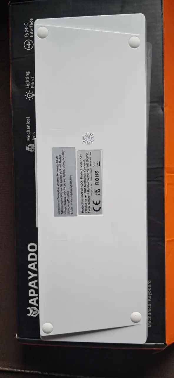 Teclado mecânico Apayado K61 (novo) - Foto 3