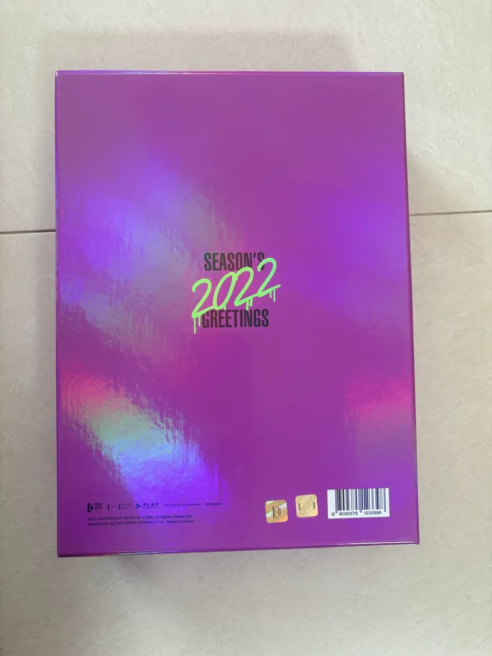 BTS Seasons Greetings 2022 completo - CDs, DVDs etc - Jardim