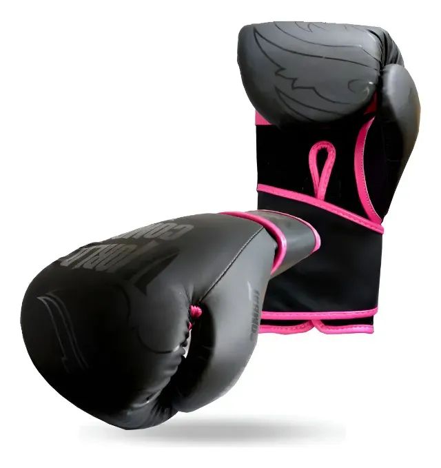 Luva World Combat Shock - Black Pink - Foto 2