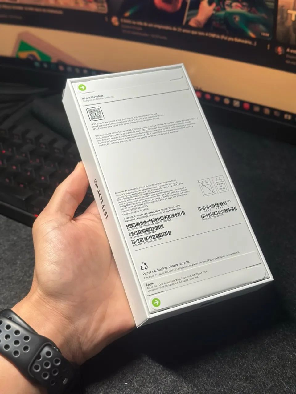 iPhone 18 Pro Max 256gb | Lacrado, com Nota Fiscal e com Garantia - Foto 3