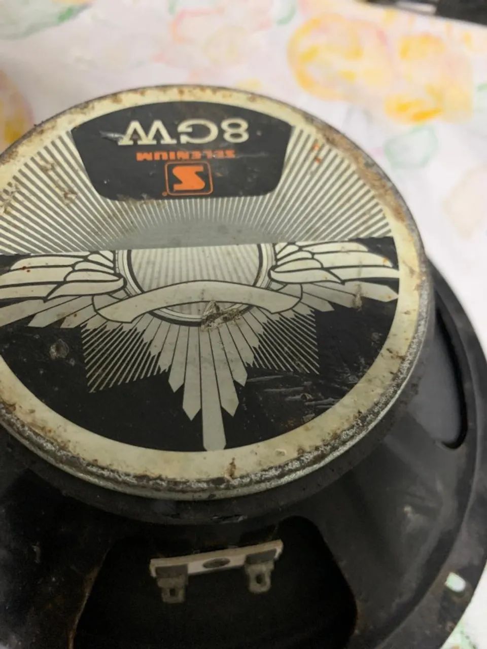 Par de Alto-falantes funcionando usados e antigo 8 0hms 8 polegadas - Foto 4