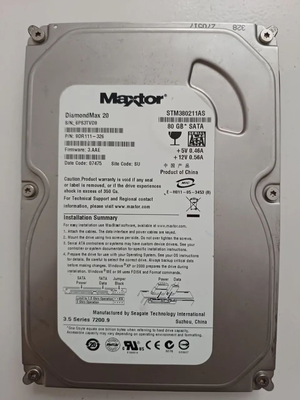 Hd maxtor 80GB 100% Saudável  - Foto 5