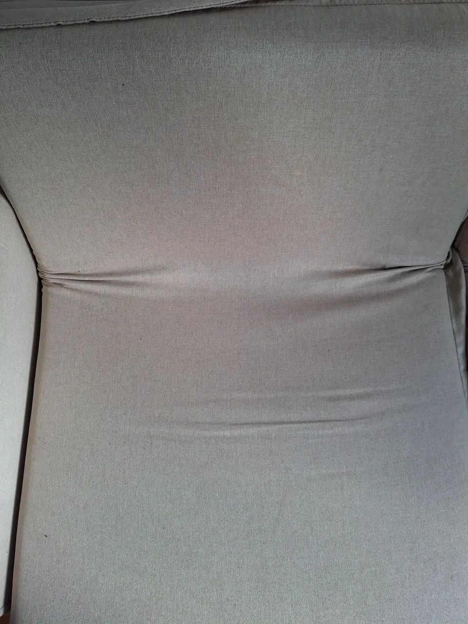 Sofá-cama retrátil em linho off-white - 1,40 m - Foto 5