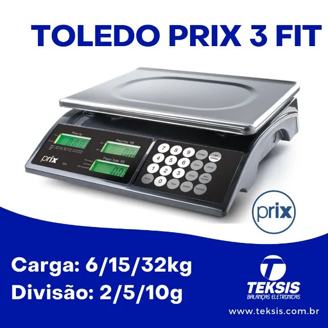 Balança Comercial - Toledo Prix 3 Fit 32kg