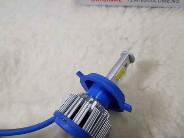 Lampada LED Farol H4 4100LM de potencia 36W com Cooler (Uma Unidade/Moto) - Foto 11