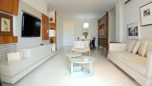 Apartamento mandara kauai,128 m2,3 suites,mobiliado,porto das dunas - Foto 2