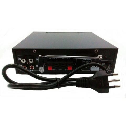Mini Amplificador de Som Bluetooth Karaoke Le-705 Lelong 110v Usb Cartão Mp3 Fm 2 Canais - Foto 3