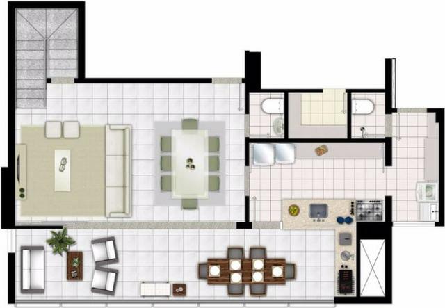 Apartamento Duplex 142m2 3Q st Oeste/lindo/vista perfeita/25a/aceita permuta menor Valor - Foto 2