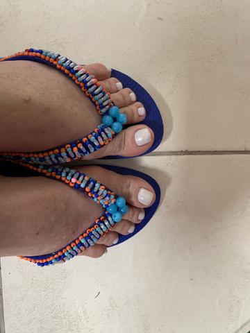 Sandálias havaianas customizadas