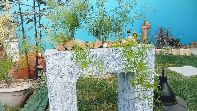 Fonte de água decorativa e vaso jardineira - Foto 3