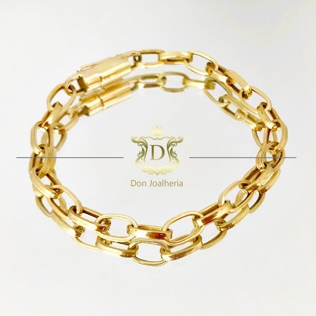 Pulseira em ouro 18k 750 10 gramas - Foto 3