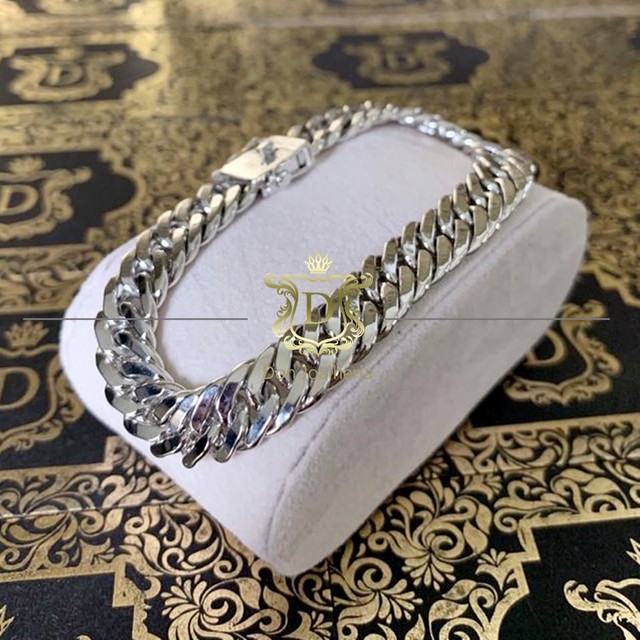 Pulseira em ouro branco 8k 750 40 gramas - Foto 5