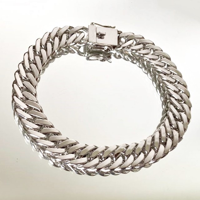 Pulseira em ouro branco 8k 750 40 gramas - Foto 2