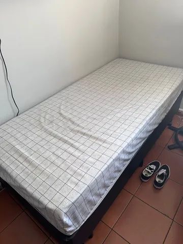 Box + colchão solteiro
