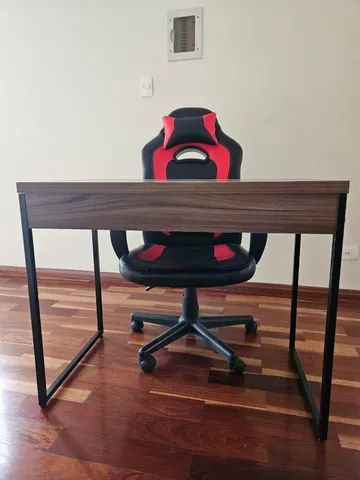 Cadeira Gamer + mesa industrial - Pouco usado - Foto 3