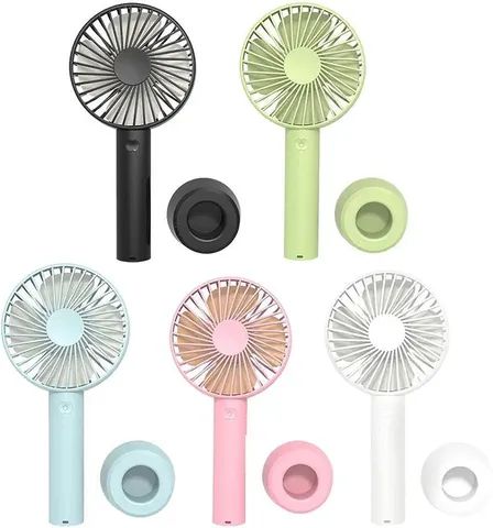 Mini ventilador portátil recarregável de mão mesa USB