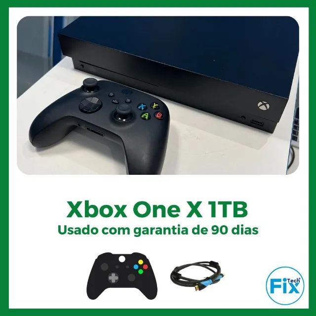 Xbox One X 1tb Seminovo Garantia E Nf