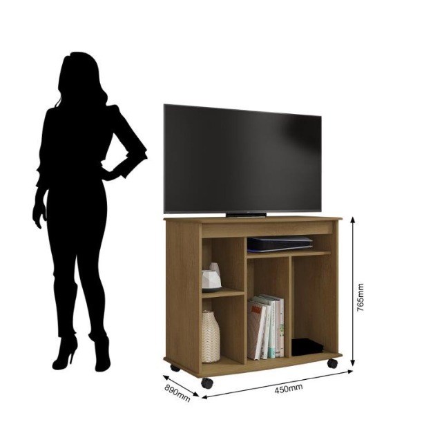 Rack Madi Com Rodízios Para TV Até 42'' ! Entrega + Montagem Grátis ! - Foto 3