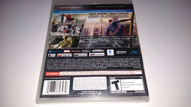 Jogo The Amazing Spider Man Ps3 Playstaiton 3 Frete Grátis