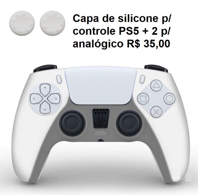 Capa Silicone Case Playstation5 Proteção para Controle PS5 na