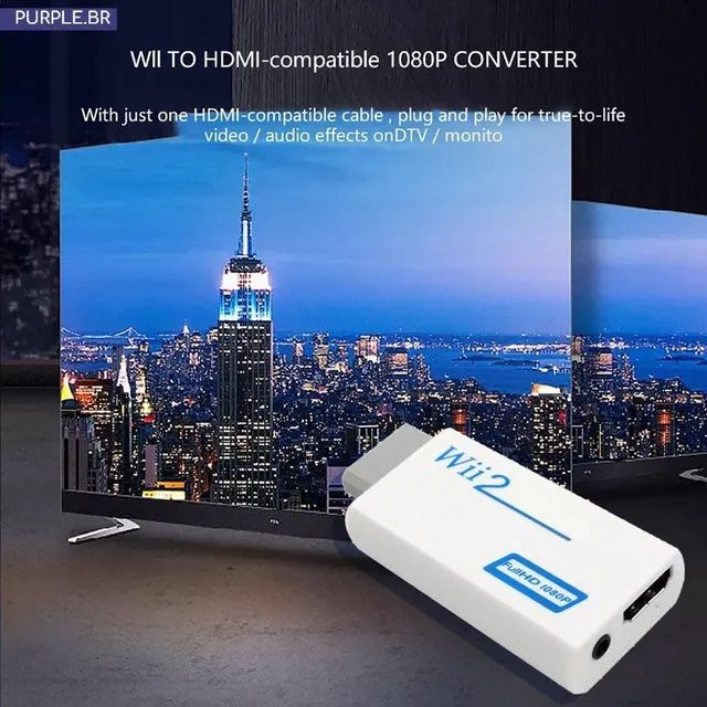 Wii hdmi Wii2hdmi adaptador melhor resolução para nintendo wii<br><br>Conversor HDMI  <br> - Foto 6