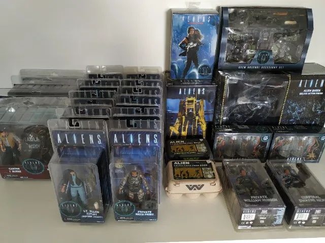 Coleção Aliens Neca 8º Passageiro O Resgate Alien 3 Xenomorph Warrior Big Chap Ripley