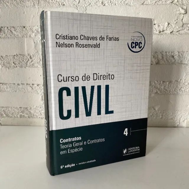 C894 - Livro Curso de Direito Civil Cristiano Chaves de Farias Contratos Teorias Vol 4