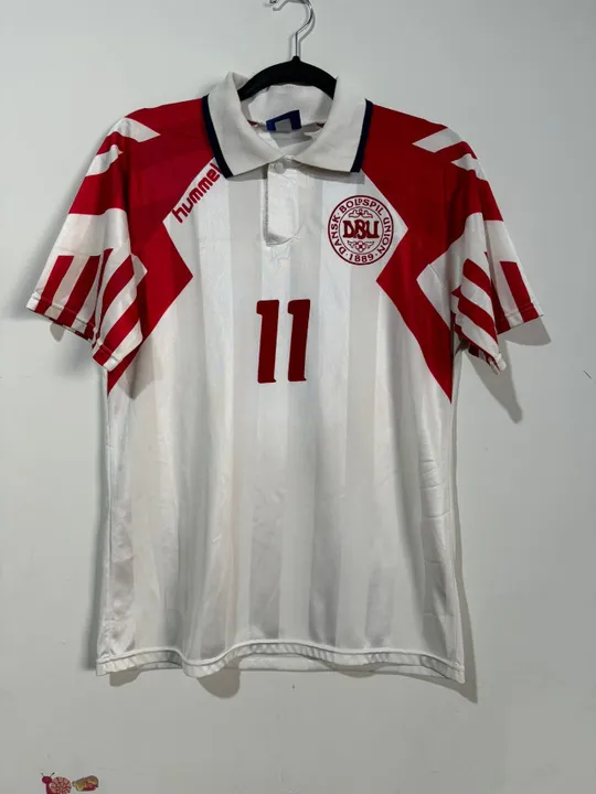 Camisa Dinamarca Euro 1992 B. Laudrup 11 Original