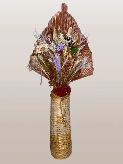 Buquê de flores secas para decoração - Foto 2