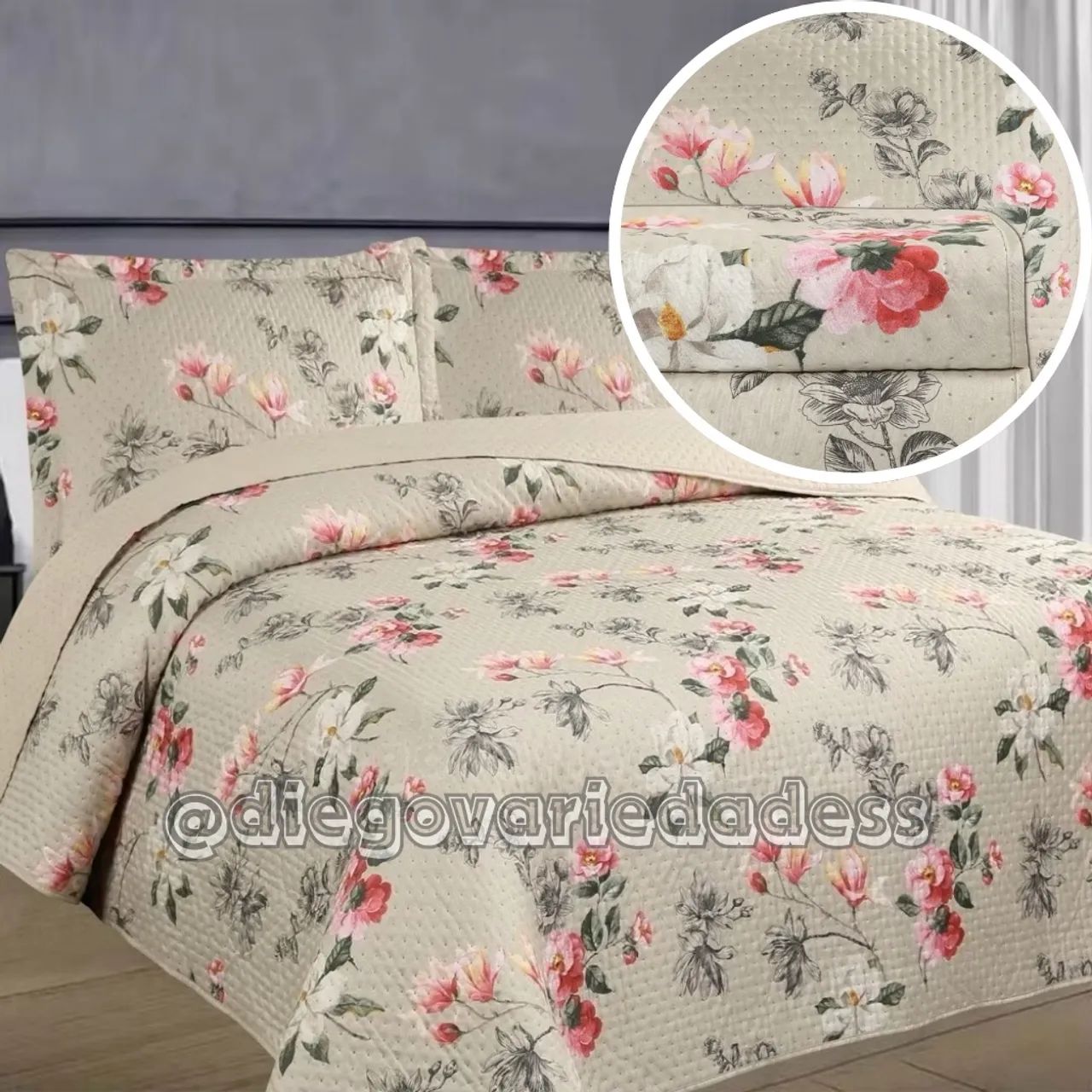 Colcha cobre leito Elegance habitat dupla face  - Foto 4
