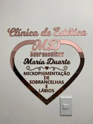Letreiro em Acrílico Espelhado - Foto 5