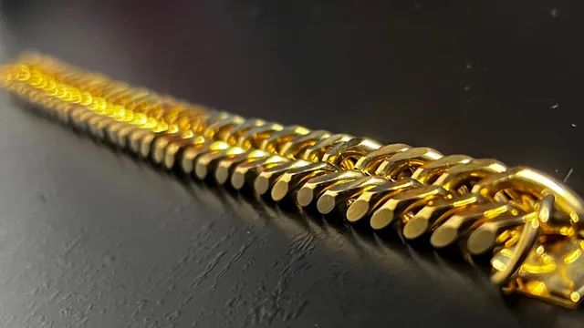 Pulseira Grumete banhada a ouro .. - Foto 3