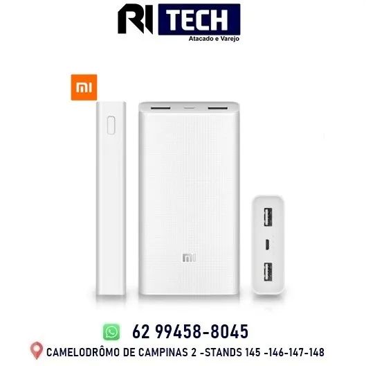 Power Bank Xiaomi 20.000 mah 18W 4 Cargas Carregador Portatil 2 Portas Usb