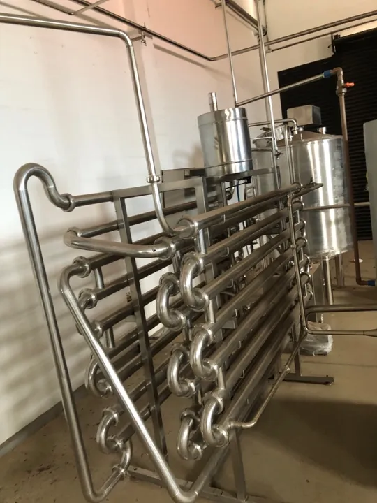 Pasteurizador tubular para Sucos 1100 litros / hora semi-novo
