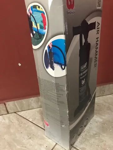 Bomba de ar manual Bestway Air Hammer com diversos bicos - Foto 4