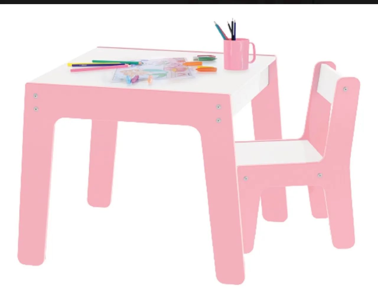 Conjunto de mesa e cadeira infantil  - Foto 4