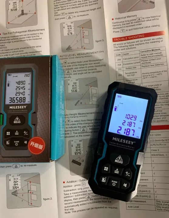 Trena a laser Mileseey S6 40 metros - Foto 4