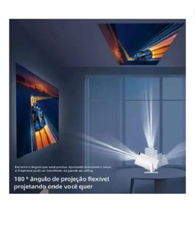 Mini Projetor Android HD Wifi 5g Bluetooth Smart Tv Portátil PRO-9101 (NOVO) - Foto 6