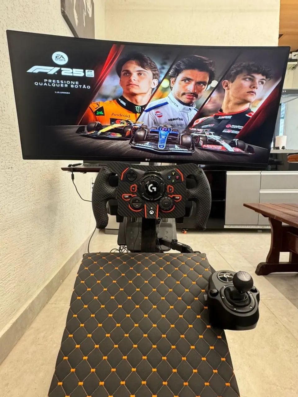 Cockpit Completo Automobilismo Virtual Simulador de Corrida F1 - Foto 5