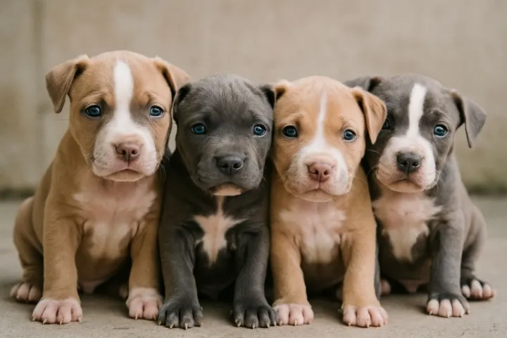 doação responsável  de filhotes de pitbulls