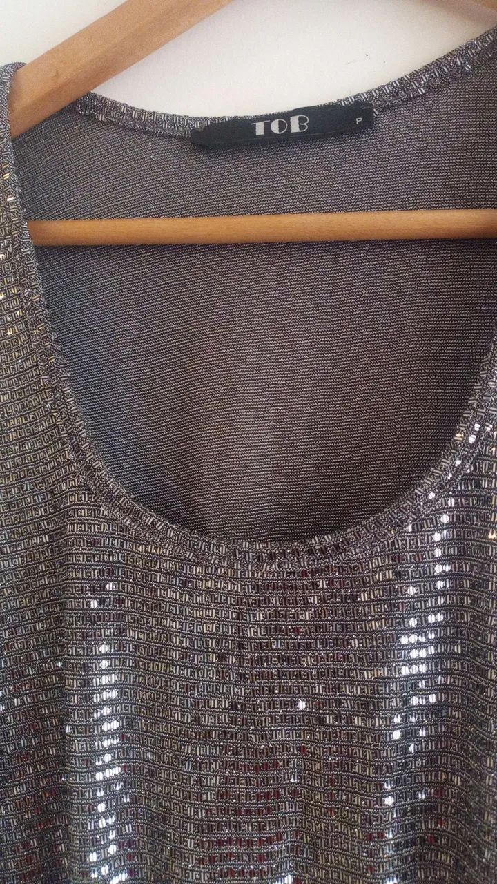 Macacão prateado em lurex.  - Foto 3